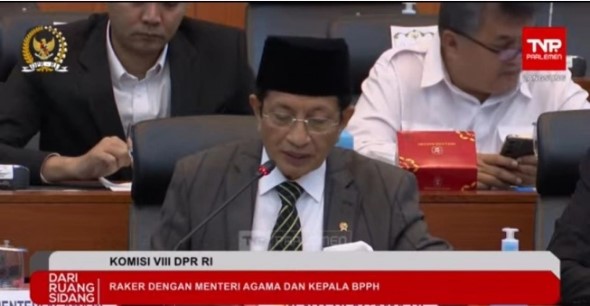 Menteri Agama Nasaruddin Umar. [Tangkapan layar]