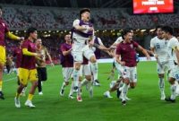 Thailand merayakan kemenangan atas Singapura di Piala AFF 2024. (Instagram/changsuek)