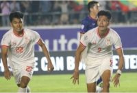 Selebrasi Myanmar usai mengalahkan Laos di Piala AFF 2024. (Dok. ASEAN United FC)