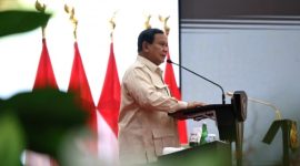 menyampaikan arahan di apel Kasatwil Polri di Akademi Kepolisian, Semarang, Jawa Tengah, Rabu (11/12/2024). [Tim Media Presiden Prabowo]