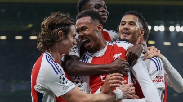 Arsenal yang tampil menggila dan menang 5-1 saat dijamu Sporting Lisbon di Stadion José Alvalade, Rabu (27/11/2024) dini hari WIB. [Arsenal.com]