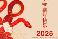 Ilustrasi Tahun Baru Imlek 2025 (Freepik)