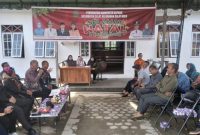 Anggota DPRD Kabupaten Kapuas, Saferaniansyah dalam kegiatan Musrenbang Kelurahan (sumber; dok. istimewa)