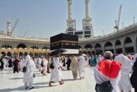 Ilustrasi jemaah haji. [MCH 2024/Chandra Iswinarno]