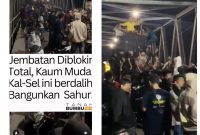 Tangkapan layar - Sebuah video lama yang kini viral di Instagram @tanahbumbuinfo menunjukkan remaja melakukan aksi pesta dugem di Jembatan Alabio, Kabupaten Hulu Sungai Utara (HSU), Provinsi Kalsel. Foto: Istimewa