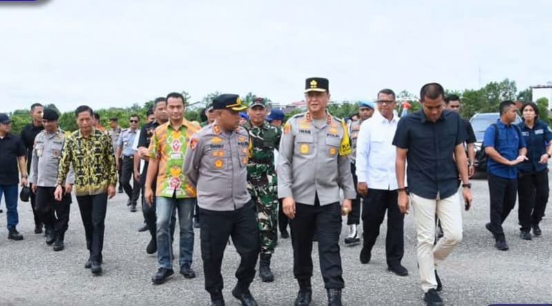 Kapolda Kalimantan Tengah (Kalteng), Irjen Pol Iwan Kurniawan melakukan kunjungan kerja ke Kabupaten Barito Utara (Barut), Jum’at, 21 Maret 2025. Foto: Diskominfosandi Barut