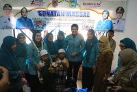 Bakti sosial sekaligus memperingati Hari Kesatuan Gerak (HKG) PKK Ke-53 tahun 2025 yang diikuti dengan kegiatan Safari Ramadan di halaman Stadion Pertasi Kencana Kab. Tanah Laut (Tala), pada Selasa pagi, 25 Maret 2025. Foto: M Lutfi Ashidiqi/1tulah.com