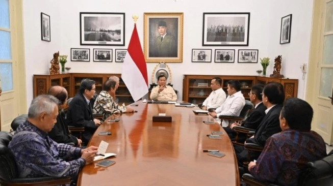 Pertemuan antara Presiden Prabowo Subianto dengan para konglomerat di Istana Kepresidenan, Jakarta. (Sumber: Biro Pers Sekretariat Presiden) 