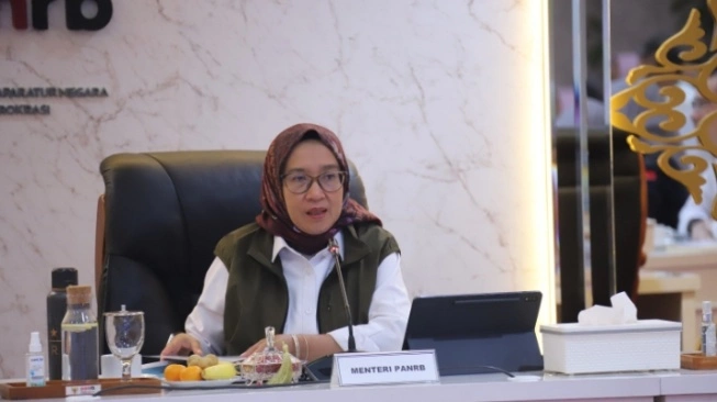 Menteri Pendayagunaan Aparatur Negara dan Reformasi Birokrasi Rini Widyantini.  (sumber: suara.com)