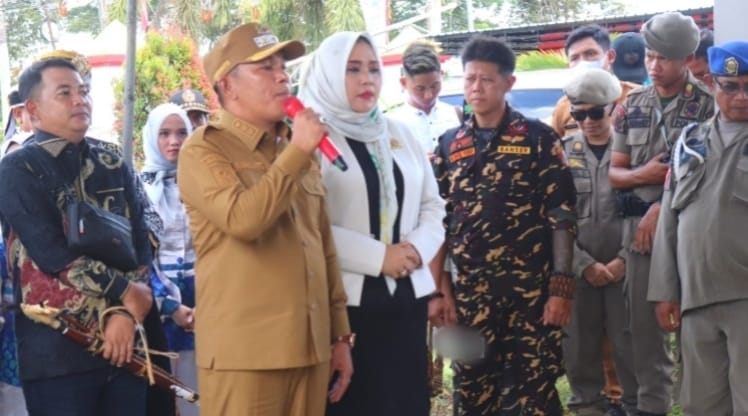 Wabup Rahmanto saat memberikan sambutan