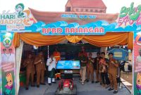 Stand Bahtera Nabi Nuh, milik BPBD Balangan, siap meriahkan Expo 2025 di momen Hari Jadi Kabupaten Balangan ke-22, di Komplek Perkantoran Tugu Maritam, Paringin, Balangan, Kalsel. Foto: BPBD Balangan