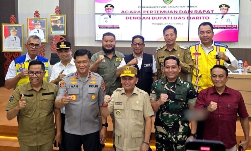 Bupati Mura Heriyus Hadiri Rapat se DAS Barito bersama Gubernur Kalteng 