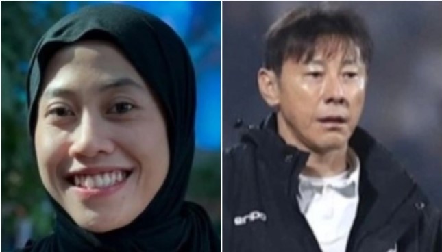 Kolase foto Megawati-Shin Tae-yong