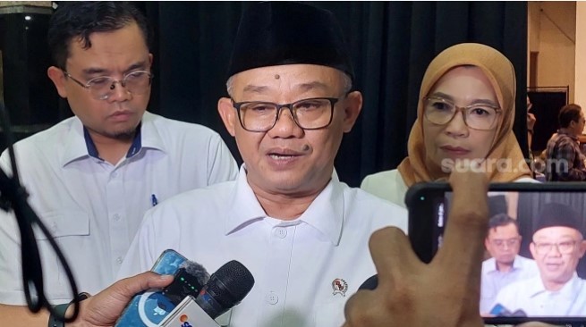 Menteri Dikdasmen Abdul Mu'ti. (Suara.com/Lilis)