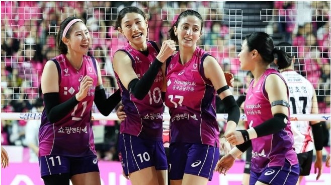 Hasil Final Liga Voli Korea: Red Sparks Kena Comeback Pink Spiders, Megatron Tak Berdaya [Instagram Pink Spiders]