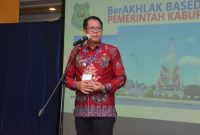 Pj Bupati Kapuas H Darliansjah saat membuka secara langsung kegiatan Emotional Spiritual Quotient (ESQ) Program yang digelar Pemkab Kapuas, Jumat (24/1/2025) bertempat di Menara 165, Cilandak Jakarta Selatan. Foto.Kominfo Kapuas