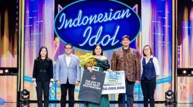 Shabrina Leanor di acara grand final Indonesian Idol season 13. [Instagram/@indonesianidolid]