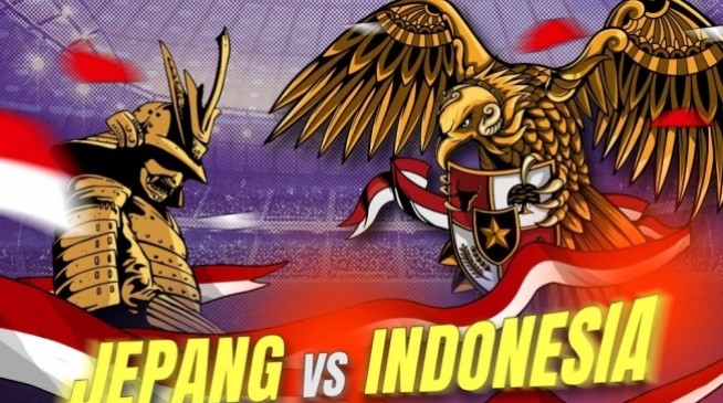 Ilustrasi Jepang vs Timnas Indonesia. (Suara.com)