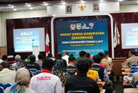 Komite Olahraga Nasional Indonesia (KONI) Kabupaten Tanah Laut (Tala) menggelar Rapat Kerja Kabupaten (Rakerkab) 2025 di Pelaihari pada Selasa, 24 Juni 2025. Foto: MC Tala