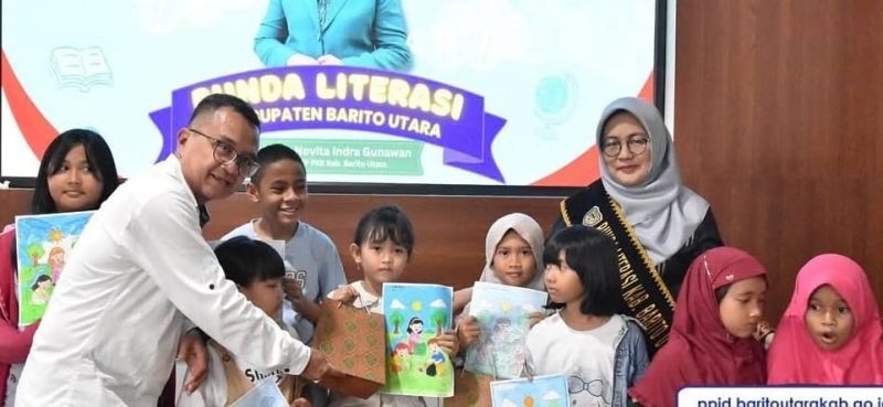 Pemkab Barito Utara (Barut), Kalteng, melalui Dinas Kearsipan dan Perpustakaan setempat, menyelenggarakan kegiatan menggambar dan mewarnai yang dilaksanakan di Aula Anak Dissiptaka Barut, Rabu, 25 Juni 2025. Foto: Diskominfosandi Barut