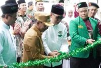 Bupati Mura Heriyus saat meresmikan kantor PCNU Mura