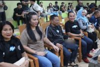 Bupati Mura Heriyus dan Wabup Rahmanto dalam acara penutupan turnamen futsal tingkat SMP