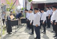 Ketua Komisi Pemilihan Umum (KPU) Barito Utara (Barut), Kalteng, Siska Dewi Lestari, melaksanakan pelantikan Panitia Pemilihan Kecamatan (PPK) dan Panitia Pemungutan Suara (PPS), Sabtu (21/6/2025). Foto: Istimewa