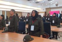 Calon Kepala Sekolah Rakyat mengikuti retret di Gedung Pusdiklat Kesejahteraan Sosial Marga Guna, Jakarta Selatan, Selasa 17 Juni 2025. Retret tersebut diisi materi dari TNI-Polisi. [Suara.com/Lilis]