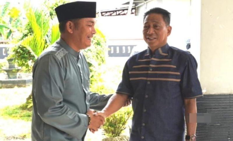 Bupati Mura Heriyus bersama Wabup Rahmanto Muhidin dalam silahturahmi hari raya idul adha 