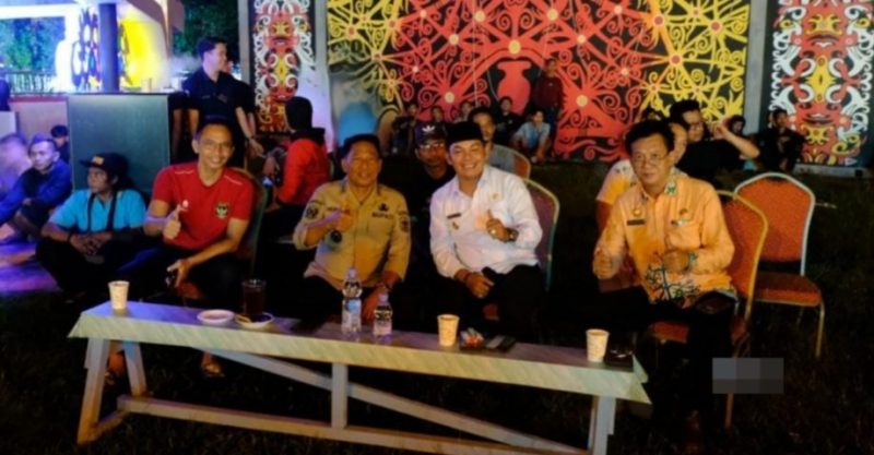 Bupati dan Wabup Mura Nobar Timnas Indonesia Lawan China