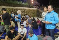 Wabup Mura Rahmanto muhidin saat melaihat langsung lomba domino yang dilaksanakan KNPI Mura 