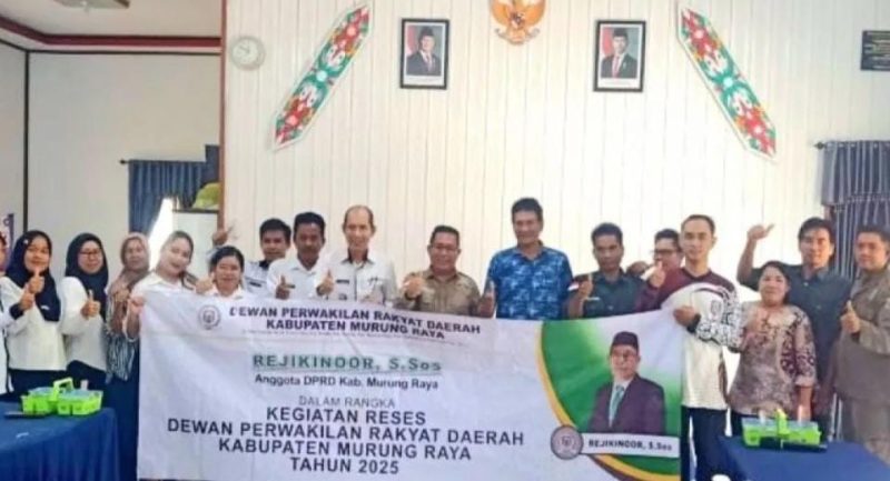 Anggota DPRD Mura Rejikinoor dalam reses di Desa Olung Hanangan