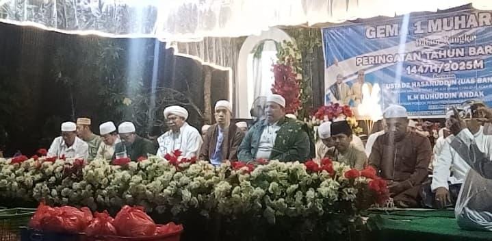 Saat acara gema Muharam 1447H di Desa Magantis, Bartim. Foto : 1tulah.com/zakirin