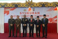 Syukuran HUT Bhayangkara ke-79 dilaksanakan di Aula Setda Cahai Ondhui Tingang Gedung B di Puruk Cahu, Selasa (1/07/2025).
