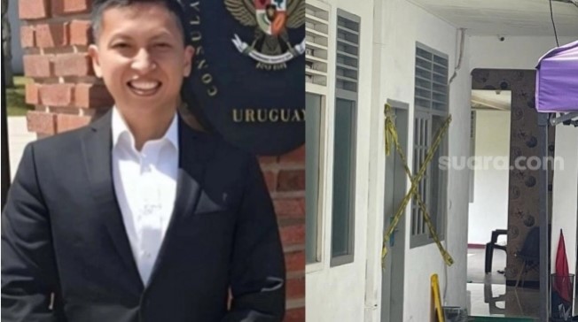 Meninggalnya Arya Daru Pangayunan, seorang diplomat ahli muda di Direktorat Perlindungan Warga Negara Indonesia (WNI) Kementerian Luar Negeri (Kemenlu) masih menyisakan misteri. (Kolase Suara.com)