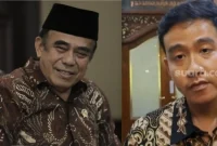 Kolase foto Mantan Wakil Panglima TNI Jenderal (Purn) Fachrul Razi dan Wakil Presiden RI Gibran Rakabuming Raka (sumber: suara.com)