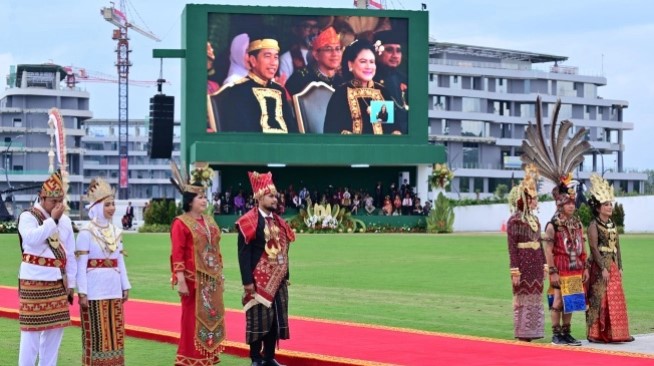 Upacara 17 Agustus Ke-79 di IKN. [Ist]