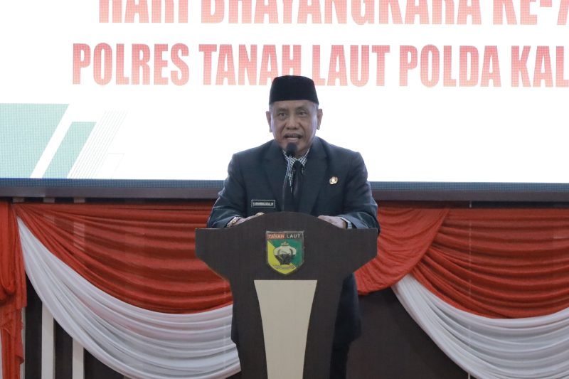 Wakil Bupati (Wabup) Tanah Laut (Tala) H Muhammad Zazuli menyampaikan apresiasi setinggi-tingginya kepada jajaran Polres Tala atas dedikasi dan pengabdian mereka dalam menjaga keamanan dan ketertiban di wilayah setempat. Foto: MC Tala