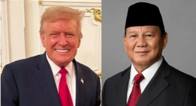 Kolase Donald Trump dan Prabowo Subianto. [Instagram]
