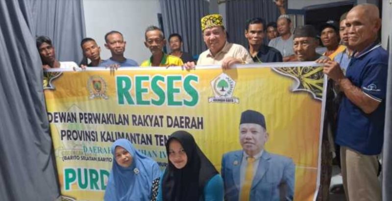 Anggota DPRD Provinsi Kalimantan Tengah, Purdiono melaksanakan reses di Desa Natampin Kecamatan Dusun Tengah Kabupaten Barito Timur. Foto:Istimewa
