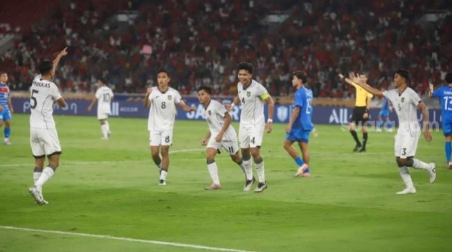 Hasil Timnas Indonesia U-23 vs Filipina di laga kedua Grup A Piala AFF U-23 2025 di Stadion Utama Gelora Bung Karno (SUGBK), Senayan, Jakarta, Jumat (18/7/2025). [Dok. Alfian Winanto/Suara.com]