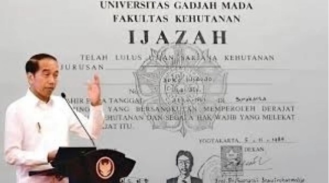 Ijazah Jokowi. [Ist]