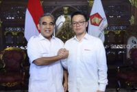 Partai Gerakan Indonesia Raya (Gerindra) secara resmi melakukan pergantian posisi Sekretaris Jenderal (Sekjen). Sugiono, yang saat ini menjabat sebagai Menteri Luar Negeri, ditunjuk sebagai Sekjen baru menggantikan Ahmad Muzani. (ist/ tangkap layar)