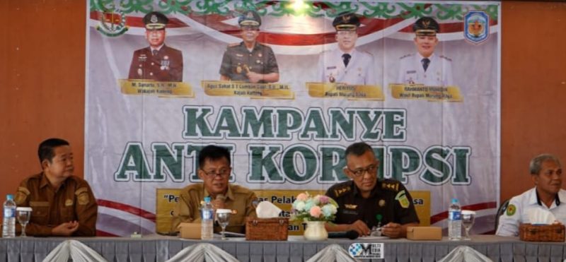 Pemkab Mura Kampanyekan Anti Korupsi. (Foto : Sur/!tulah.com)