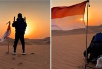 Aksi Jalan Kaki 9 Bulan ke Mekah Pemuda Tangerang Ini Viral Berkat Siaran Langsung (Instagram)