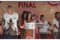 Hana Ganesia Alnabe, saat meraih juara Malaka Idol, Minggu(16/8/25). Foto AM
