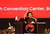 Ketua Umum PDIP Megawati Soekarnoputri dikukuhkan sebagai Ketum lagi. ( Foto dok. PDIP)