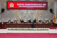 Rapat paripurna ke-20 masa persidangan III tahun sidang 2025 di ruangan rapat paripurna, Selasa (19/8/2025). Foto:Istimewa