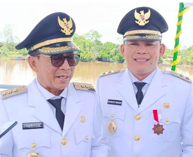Bupati Heriyus dan Rahmanto Muhidin