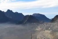 Kawasan Grasberg Mine milik PT. Freeport Indonesia (PTFI ) di Tembagapura, Mimika, Timika, Papua, Minggu (15/2).